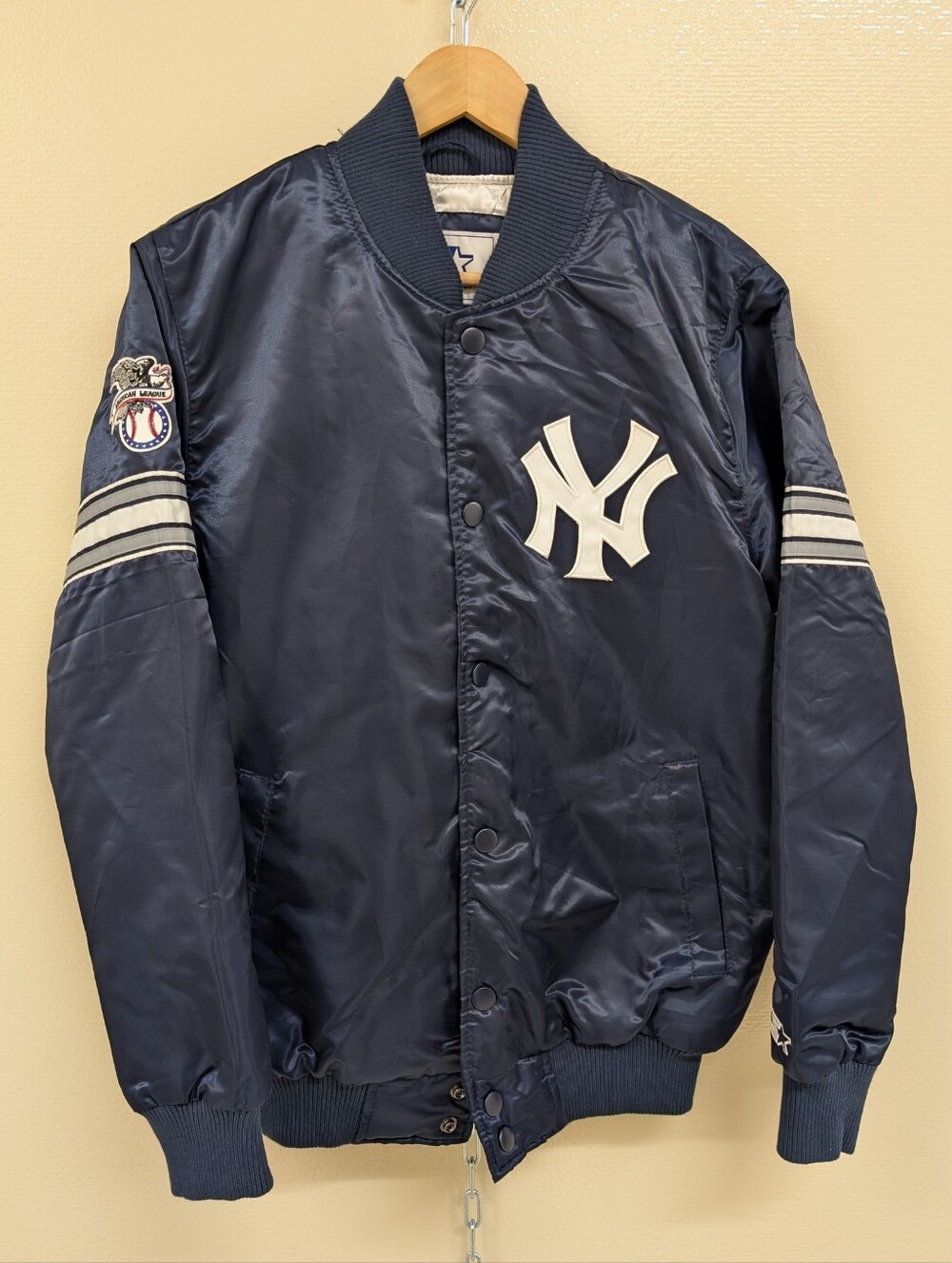 New York Yankees Starter Satin Jacket men's s